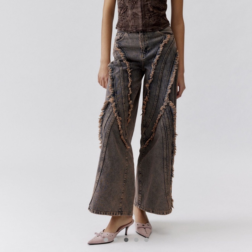 Distressed Wide-Leg Jeans From Basic Pleasure Mode - image 1